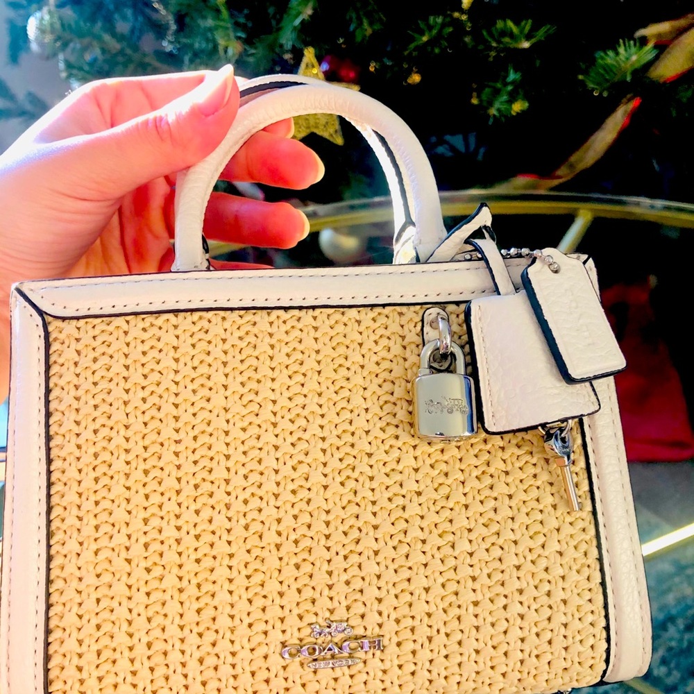 White coach bag
